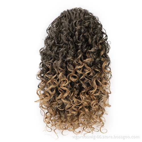 Water Wave Custom Hot Selling Queen Extension Wholesale Darling Ombre Black Bug Pre Stretched Braiding Hair